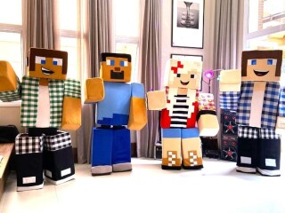 Os Minecraft personagens vivos cover festa infantil Tatuap Servicos para festas infantis e eventos no [***] 