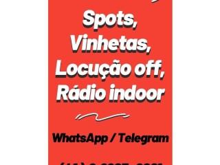 Marketing de udiogravaco de vinhetas para propaganda Timbo SC Profissionais liberais no [***] 