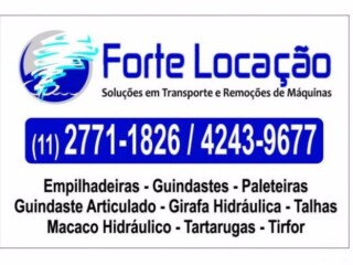 Locacao kit remocao paleteira girafa empilhadeira [***] Emb Servicos especializados no [***] 