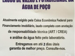 Laudo de Vazo e Potabilidade da gua de Poco Itaborai RJ Servicos especializados no [***] 