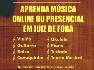 Aulas de violo guitarra baixo teclado piano cavaquinho Juiz de Fora MG Cursos de teatro danca e msica no [***] 