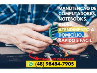 Técnico em Informática a domicílio, Manutenção de PC Sao Jose SC - Assistência técnica e conserto de eletrônico 