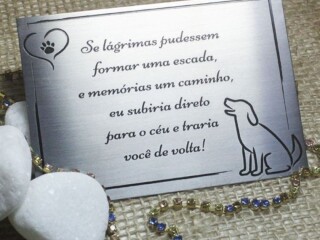 Placas para túmulo do seu PET Cuiabá Sul - Serviços especializados 